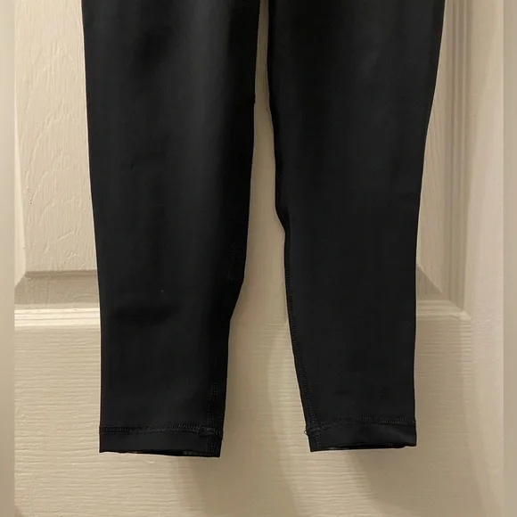 NEW Nike Pro 365 Women's High-Waisted 7/8 Mesh Panel Leggings, Black/Volt/White - Picture 6 of 13